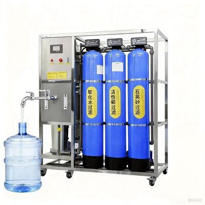 Reverse Osmosis Purified Water Treatment Machine Plant Desalination for Salt Water to Drinking Water PLC Core Components